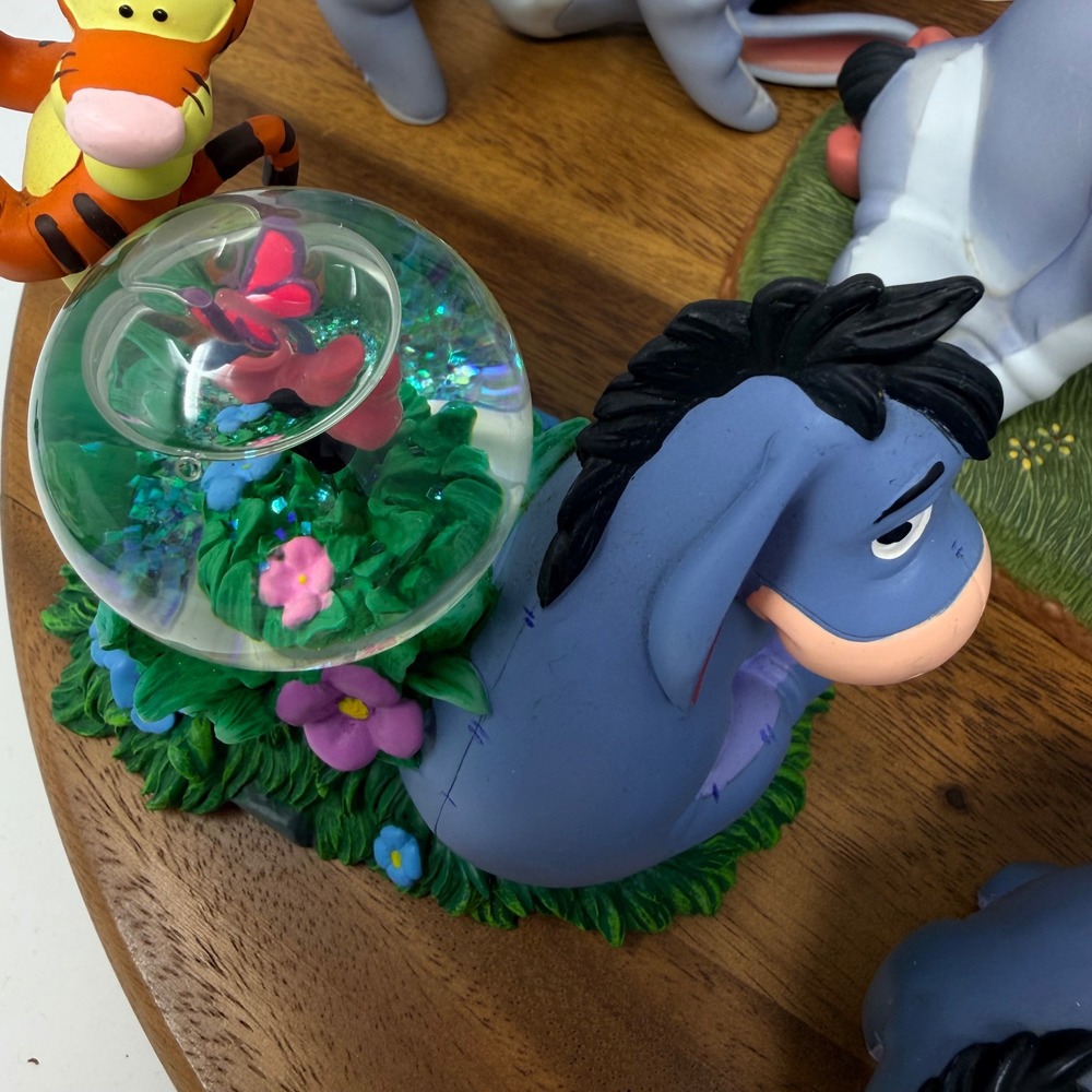 Disney Eeyore Winnie the Pooh Tigger Ceramic & Plastic Figurines Snow Globe Lot - Picture 3 of 17